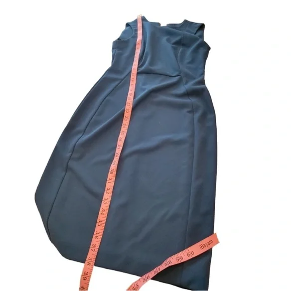 Calvin Klein Sleeveless Dress Size 4 NWT Dark Teal - Picture 4 of 6